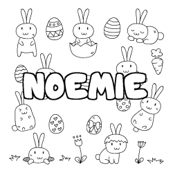 Dibujo para colorear NOEMIE - decorado Pascua