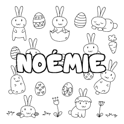 Dibujo para colorear NO&Eacute;MIE - decorado Pascua