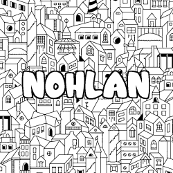 Coloración del nombre NOHLAN - decorado ciudad