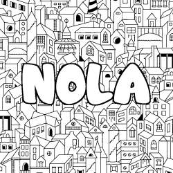 Coloración del nombre NOLA - decorado ciudad