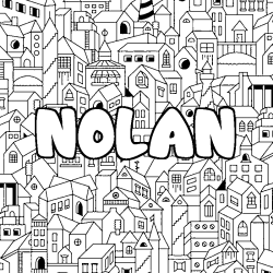 Coloración del nombre NOLAN - decorado ciudad