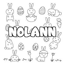 Coloración del nombre NOLANN - decorado Pascua