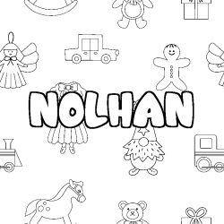 Coloración del nombre NOLHAN - decorado juguetes