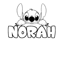 Dibujo para colorear NORAH - decorado Stitch