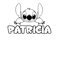 Dibujo para colorear PATRICIA - decorado Stitch