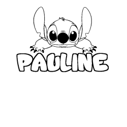 Dibujo para colorear PAULINE - decorado Stitch