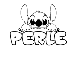 Dibujo para colorear PERLE - decorado Stitch