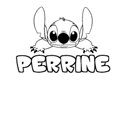 Dibujo para colorear PERRINE - decorado Stitch