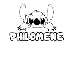 Dibujo para colorear PHILOMENE - decorado Stitch