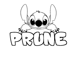 Dibujo para colorear PRUNE - decorado Stitch