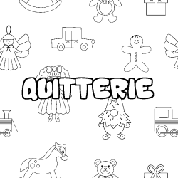 Coloración del nombre QUITTERIE - decorado juguetes