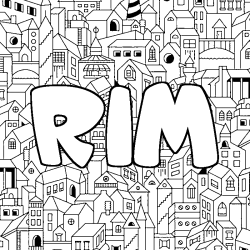 Coloración del nombre RIM - decorado ciudad