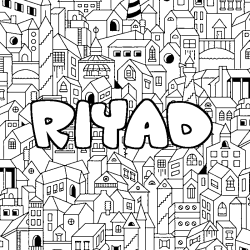 Coloración del nombre RIYAD - decorado ciudad