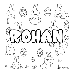 Coloración del nombre ROHAN - decorado Pascua