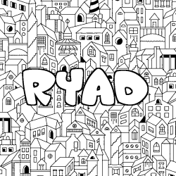 Coloración del nombre RYAD - decorado ciudad