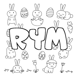 Coloración del nombre RYM - decorado Pascua