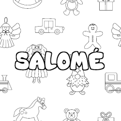 Coloración del nombre SALOMÉ - decorado juguetes