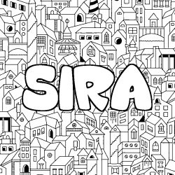 Coloración del nombre SIRA - decorado ciudad