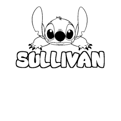 Coloración del nombre SULLIVAN - decorado Stitch