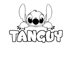 Dibujo para colorear TANGUY - decorado Stitch