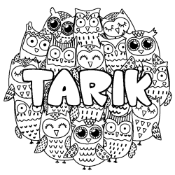 Dibujo para colorear TARIK - decorado b&uacute;hos