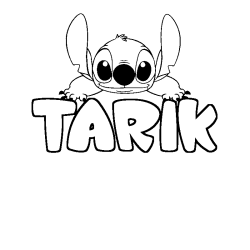 Dibujo para colorear TARIK - decorado Stitch