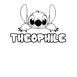 Dibujo para colorear THEOPHILE - decorado Stitch