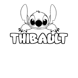 Dibujo para colorear THIBAULT - decorado Stitch