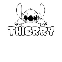 Dibujo para colorear THIERRY - decorado Stitch