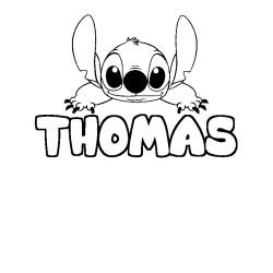 Dibujo para colorear THOMAS - decorado Stitch