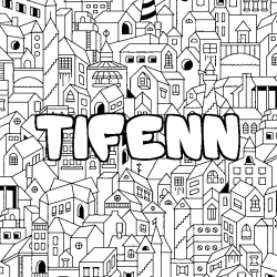 Coloración del nombre TIFENN - decorado ciudad