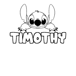 Dibujo para colorear TIMOTHY - decorado Stitch