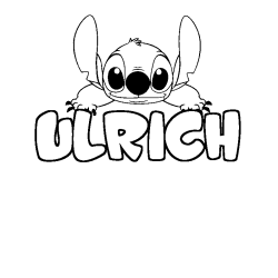 Dibujo para colorear ULRICH - decorado Stitch