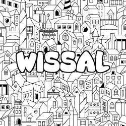 Coloración del nombre WISSAL - decorado ciudad