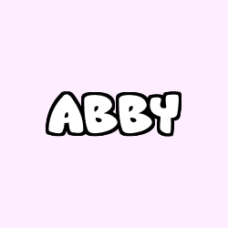 Coloración del nombre ABBY