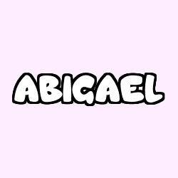 Coloración del nombre ABIGAEL