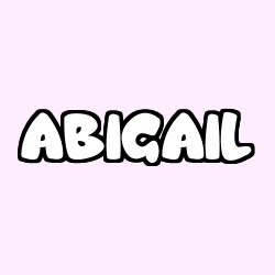 Coloración del nombre ABIGAIL