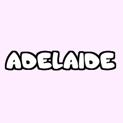 Coloración del nombre ADELAIDE