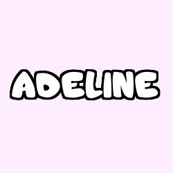 Coloración del nombre ADELINE