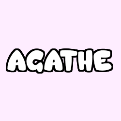 Coloración del nombre AGATHE