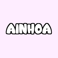 Coloración del nombre AINHOA