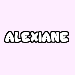Coloración del nombre ALEXIANE