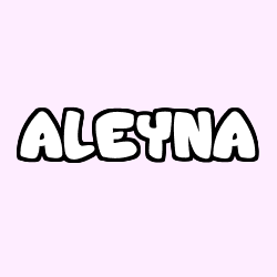 Coloración del nombre ALEYNA