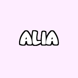 Coloración del nombre ALIA