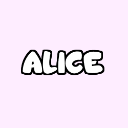 Coloración del nombre ALICE