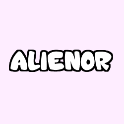 Coloración del nombre ALIENOR