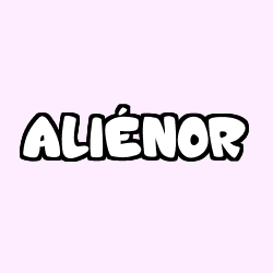 Coloración del nombre ALIÉNOR