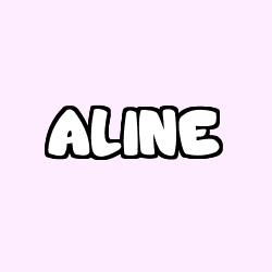 Coloración del nombre ALINE