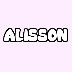 Coloración del nombre ALISSON