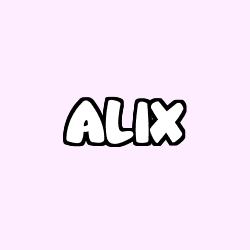 Coloración del nombre ALIX
